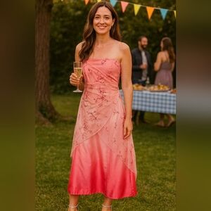 Jump Women's Pink Strapless Maxi Dress